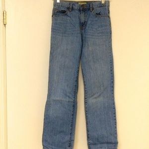 Old Navy Blue straight leg stone washed Jeans Boys Size 14R